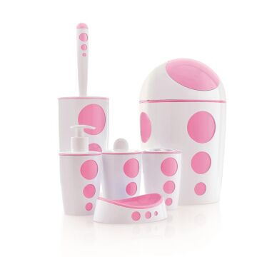 FLORA PUNTO BANYO SETİ 6 PARÇA F378 SOFT PEMBE