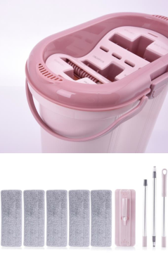 Flora Trio 3 Bölmeli Tablet Mop Temizlik Seti 14lt, 4 Adet Yedek Mikrofiber Bez Hediyeli