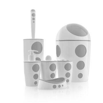 FLORA PUNTO BANYO SETİ 6 PARÇA F378 GÜMÜŞ