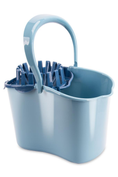 Sıkmalı Temizlik Kovası 15 litre, Standart Sıkmalı Yer Zemin Temizlik Mop Kovası Mavi