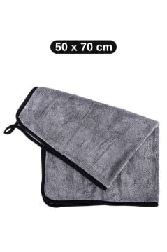 Süper Emici Kurulama Bezi 50x70 cm, Çizmez Leke Bırakmaz Mikrofiber Oto Araç Kurulama Havlusu F273