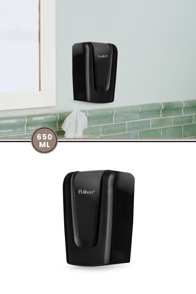 F089 Sıvı Sabunluk ve Dezenfektan Verici Siyah 650 ml
