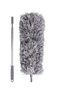 Teleskopik Saplı Toz Alma Mopu 240 cm, Uzatılır Duvar Tavan Yer Temizleyici Mikrofiber Tozucu F277