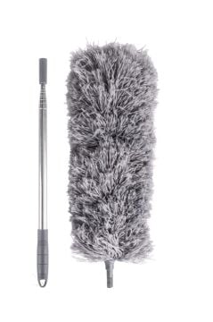 Teleskopik Saplı Toz Alma Mopu 240 cm, Uzatılır Duvar Tavan Yer Temizleyici Mikrofiber Tozucu F277