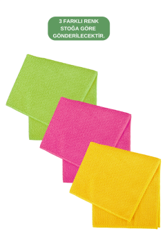 Supersoft Mikrofiber Temizlik Bezi 40x40 cm, 3 Boyutlu Doku İz Bırakmayan Ultra Yumuşak Bez F280