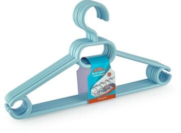 Flora F316 Büyük Boy Klasik Askı 6'lı Turkuaz