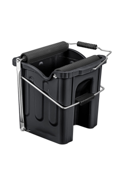 F060 Buldozer Pedallı Temizlik Kovası Siyah, 14 Litre Pratik Kolay Sistemli Mop Sıkma Kovası
