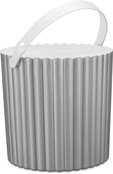 FLORA TRENDY ÇOK AMAÇLI YUVARLAK KOVA F365 GÜMÜŞ