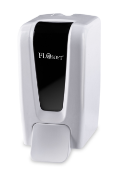 Flosoft F248 Manuel Gagalı Sıvı Sabun Dispenseri, 900 ml Banyo Mutfak Duvara Monte Sabunluk Beyaz