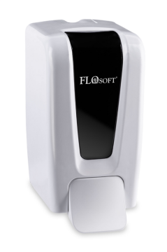 Flosoft F248 Manuel Gagalı Sıvı Sabun Dispenseri, 900 ml Banyo Mutfak Duvara Monte Sabunluk Beyaz