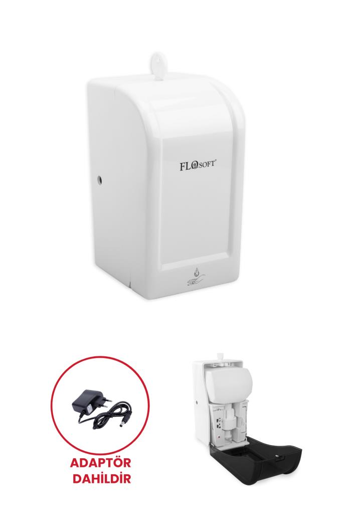 Flosoft Diva Otomatik Sıvı Sabun Verici 700ml (Adaptör Dalihdir) Beyaz