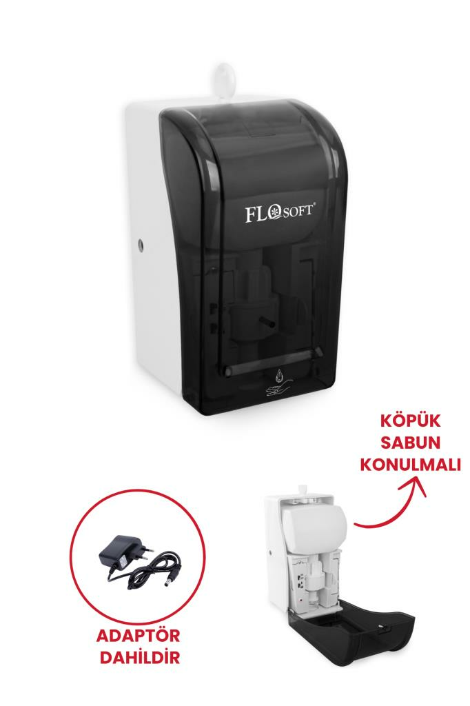 Flosoft Diva Otomatik Köpük Verici 700ml (Adaptör Dalihdir) Füme