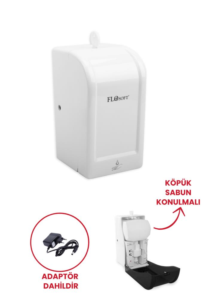 Flosoft Diva Otomatik Köpük Verici 700ml (Adaptör Dalihdir) Beyaz
