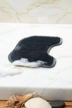 Vantuzlu Sırt ve Ayak Duş Matı, Banyo Duş Küvet İçi Kaymaz Tabanlı Ovma Yıkama Temizleme Matı