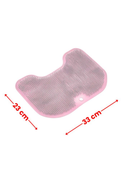 Vantuzlu Sırt ve Ayak Duş Matı, Banyo Duş Küvet İçi Kaymaz Tabanlı Ovma Yıkama Temizleme Matı