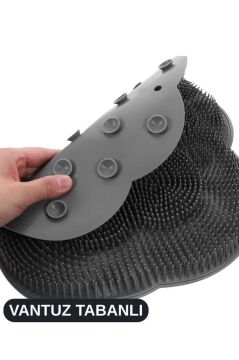 Teddy Sırt ve Ayak Masaj Duş Matı, Banyo Küvet Vantuz Kaymaz Tabanlı Ovma Yıkama Temizleme Matı