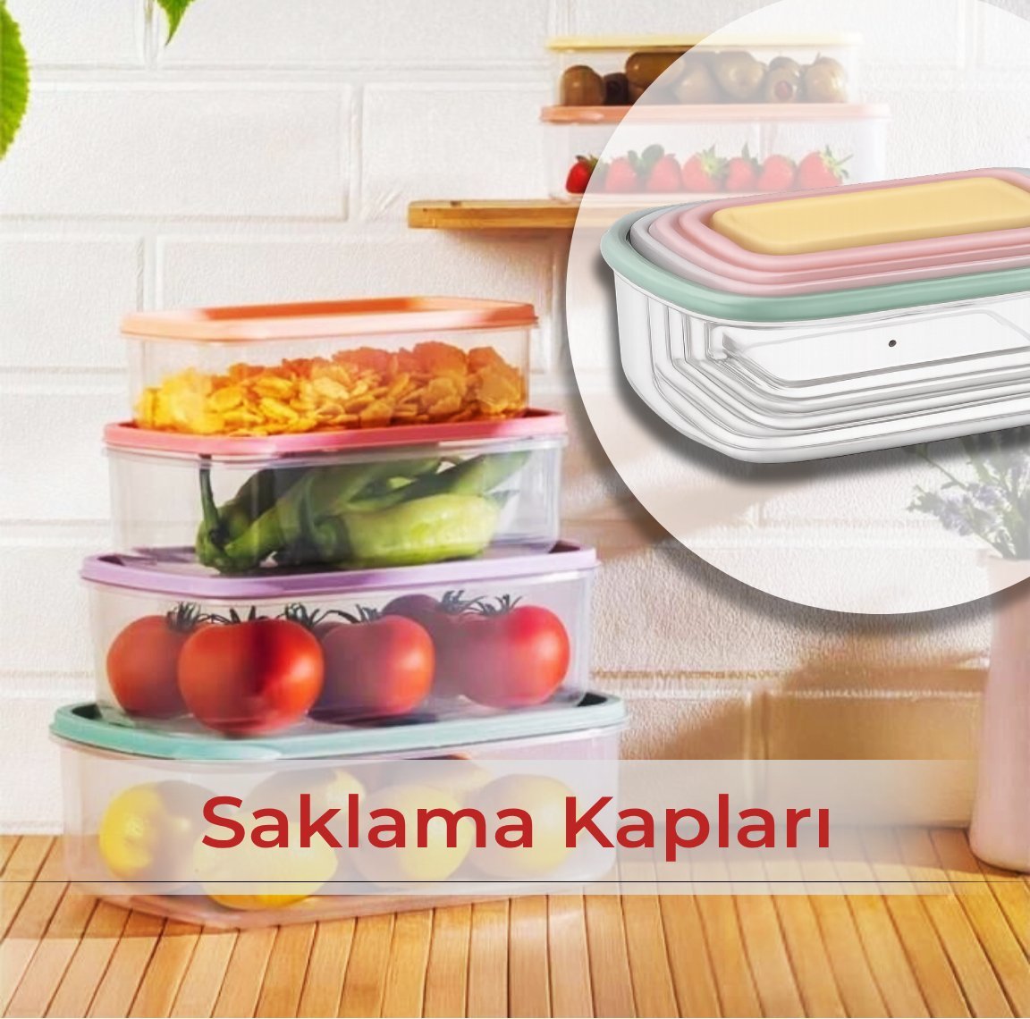 Mutfaklar Daha Düzenli !<br/> Saklama Kapları !